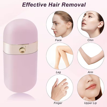 **Rechargeable Facial & Body Hair Remover for Women – Painless Electric Epilator for Face, Upper Lip, Underarms, Bikini & Legs