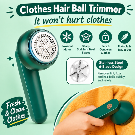 **Rechargeable Lint Remover | Portable Electric Fabric Shaver for Clothes, Sweaters & Upholstery | Random Color**