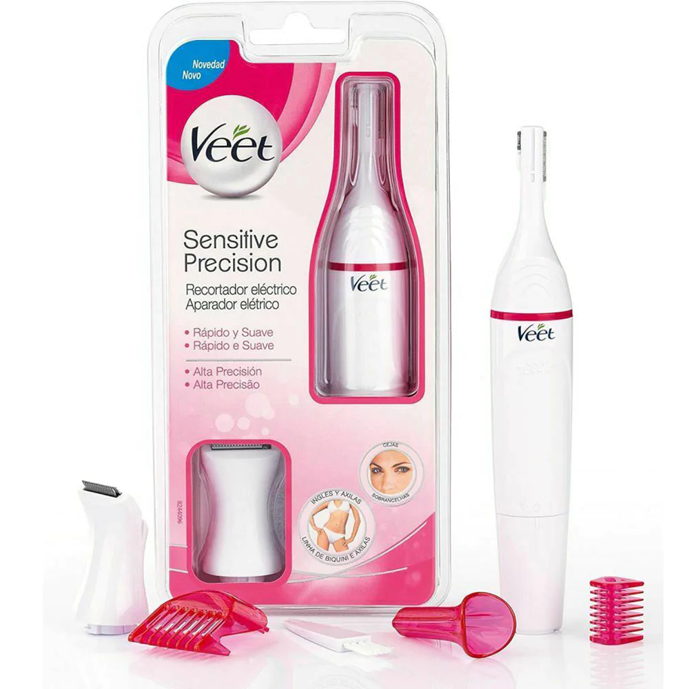 **Electric Beauty Trimmer for Women – Precision Facial, Eyebrow, Underarm & Bikini Hair Remover with Interchangeable Heads**